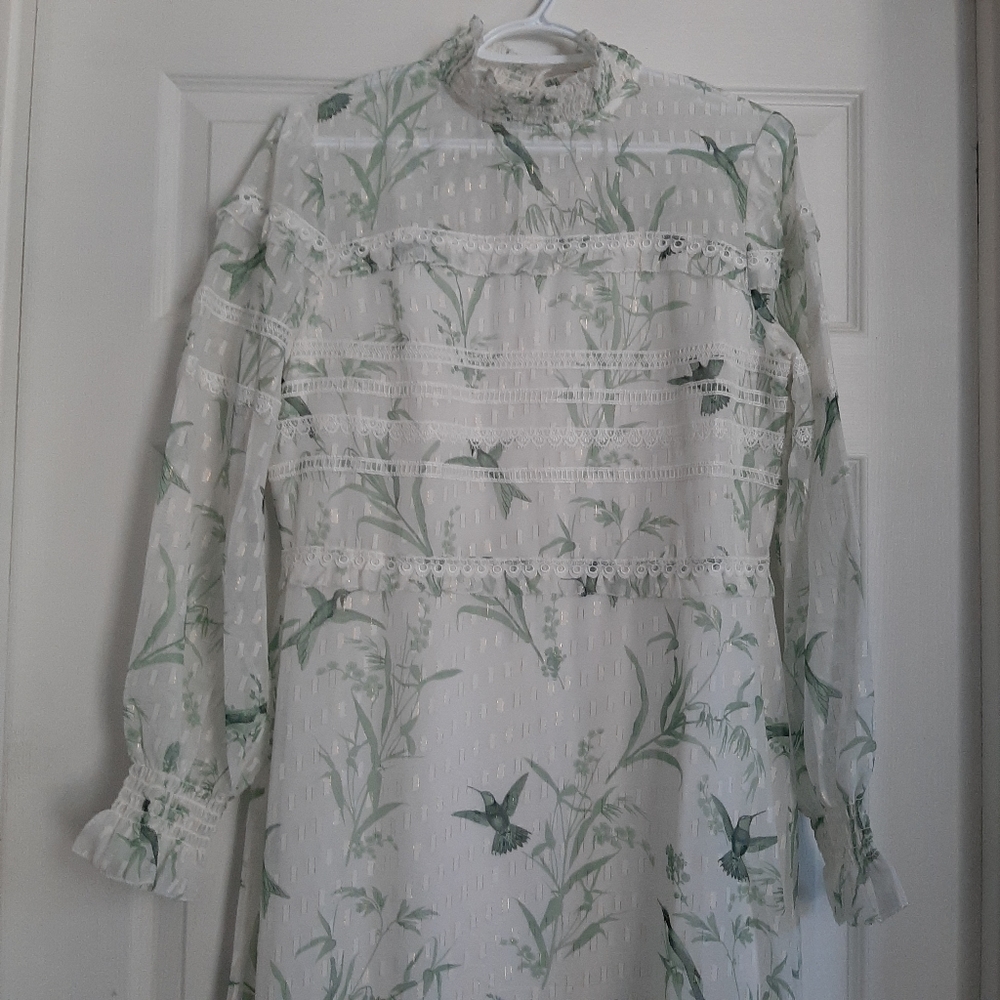 Ted Baker Fortune Lace Trim Harriet Maxi Dress - Picture 3 of 12